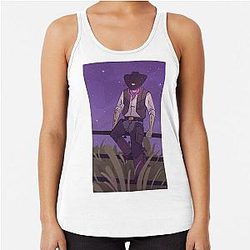 Game Watcher Cowboy Racerback Tank Top
