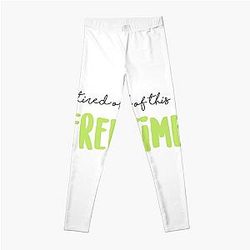 ruel free time sticker Leggings RB1608