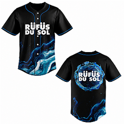[HOT] Blue Crystal Sphere LA1008 Rufus Du Sol Baseball Jersey