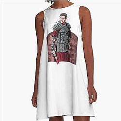 Russell Crowe - A-Line Dress Illustrated by Paul Cemmick