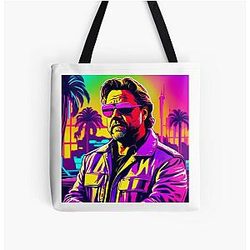 Retro Russell Crowe All Over Print Tote Bag
