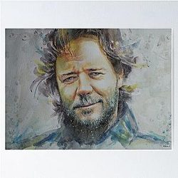 Russell Crowe Portrait Poster