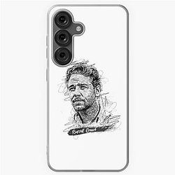 Russell Crowe Abstract Sketch Art, Gift For Russell Crowe Fans Samsung Galaxy Soft Case
