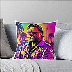 Retro Russell Crowe Throw Pillow