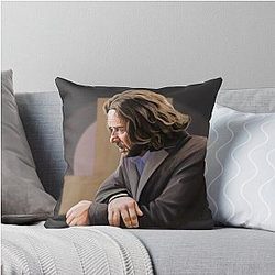 Painting Russell Crowe Throw Pillow