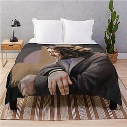 Painting Russell Crowe Throw Blanket