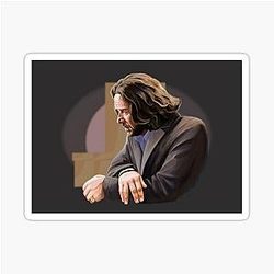 Painting Russell Crowe Sticker