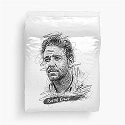 Russell Crowe Abstract Sketch Art Gift For Fans Duvet Cover