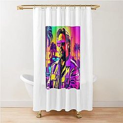Retro Russell Crowe Shower Curtain