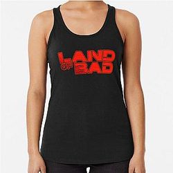 Land of Bad Russell Crowe as Reaper the Movies Racerback Tank Top