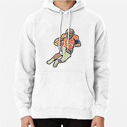 Russell Wilson Denver Quarterback Bold Pullover Hoodie
