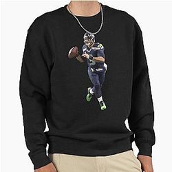 Russell Wilson Seattle Seahawks Pullover Sweatshirt