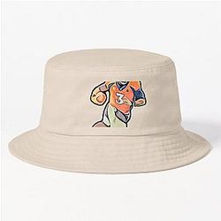 Russell Wilson Denver Quarter Back Cartoon Bucket Hat