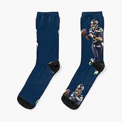 Russell Wilson Seahawks Socks