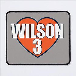Russell Wilson Heart Mousepad