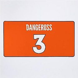 Limited Edition DangeRuss 3 Russell Wilson Denver Broncos Jersey Style T Shirt Phone Case Mug Wall Tapestry Mask Desk Mat