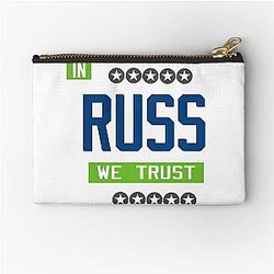 Seattle Football - Russell Wilson - Washington Zipper Pouch