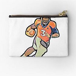 Russell Wilson Denver Quarterback Zipper Pouch