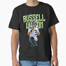 Russell Wilson in Action Bold Classic T-Shirt