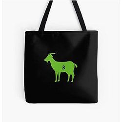 Russell Wilson GOAT All Over Print Tote Bag