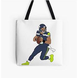 Seattle Seahawks Russell Wilson Tote Bag