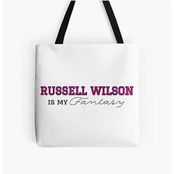 Russell Wilson New York Giants Fantasy Football NFL Tote Bag