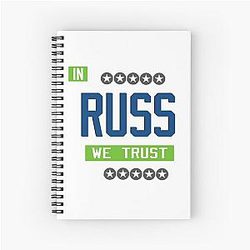 Seattle Football Washington Danger Russ Spiral Notebook