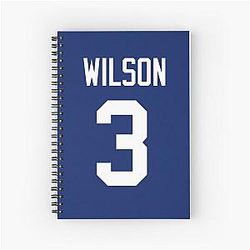 Russell Wilson Giants Spiral Notebook