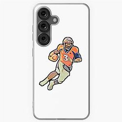 Russell Wilson Denver Quarterback Sketch Samsung Galaxy Soft Case