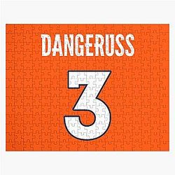 Limited Edition DangeRuss 3 Russell Wilson Denver Broncos Jersey Style T-Shirt Phone Case Mug Wall Tapestry Mask Jigsaw Puzzle