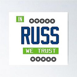 Seattle Football - Russell Wilson QB Washington Danger Russ