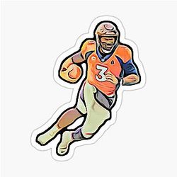 Russell Wilson Denver Quarterback Sticker