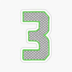Seahawks Russell Wilson Sticker