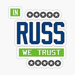 Seattle Football starring Russell Wilson and Washington Danger Sticker