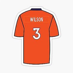 Russell Wilson Jersey Sticker