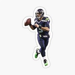 Russell Wilson Seattle Seahawks Sticker