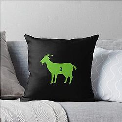 Russell Wilson Goat Throw Pillow