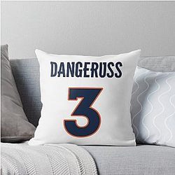 Limited Edition DangeRus Russell Wilson Denver Broncos 3 Shirt Jersey Style T Shirt Phone Case Mug Wall Tapestry and Mask