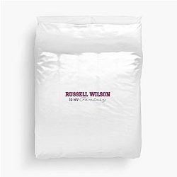 Russell Wilson New York Giants NFL Duvet Cover