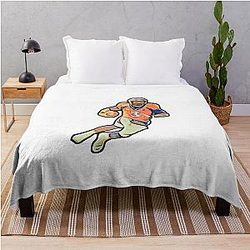 Russell Wilson Denver Quarter Back Throw Blanket