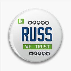 Seattle Football - Russell Wilson QB - Washington, Danger Russell Pin