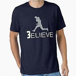 Russell Wilson Believe Gray Jump Pass T-shirt Essential T-Shirt