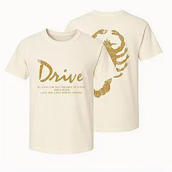 Drive T-Shirt with Scorpion Logo  Ryan Gosling Film Apparel  Vintage Movie Graphic Cotton Shirt  Film Lover Gift
