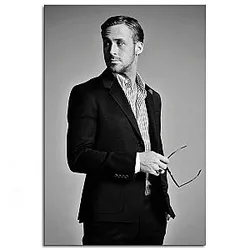 Ryan Gosling Wall Art Canvas Prints Room Aesthetic Poster Home Office Decorations Gift 24x16