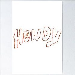 Ryan Trahan Merch Howdy Logo Poster