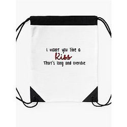 Sabrina Carpenter Lyrics Drawstring Bag Premium Merch Store