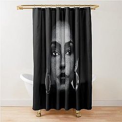 Black Style Sade Adu 80s Shower Curtain