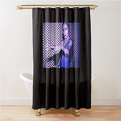 Sade Adu 80s Oversized Shower Curtain
