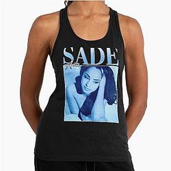 Sade Adu Music Jazz Pop Vintage Signature Retro 80s 90s Tank Top