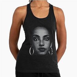 Black Sade Adu 80s Racerback Tank Top